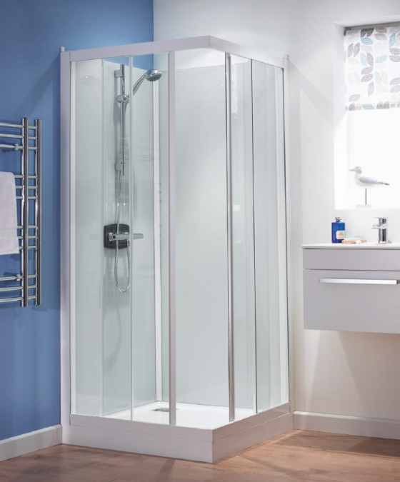 Kinedo Kineprime Self-Contained Sliding Door 1000x800mm Shower Pod