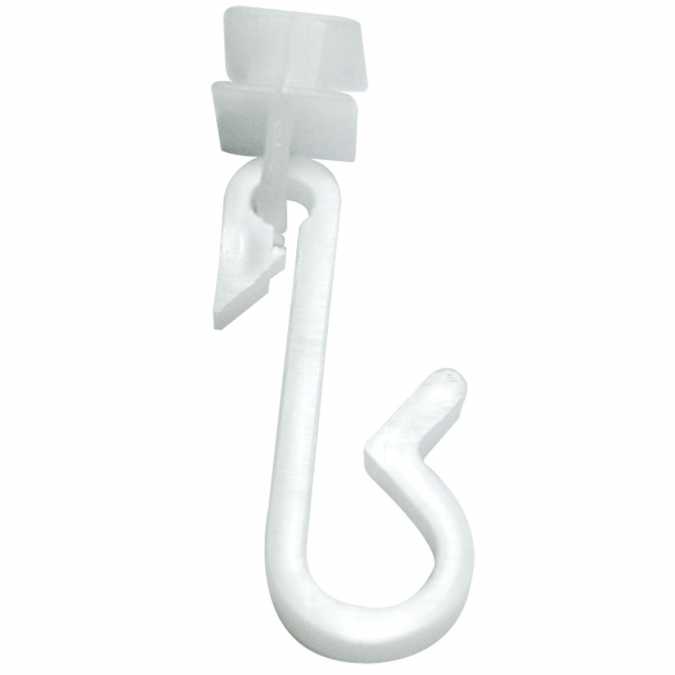 Shower Curtain Track Gliders - White - Euroshowers