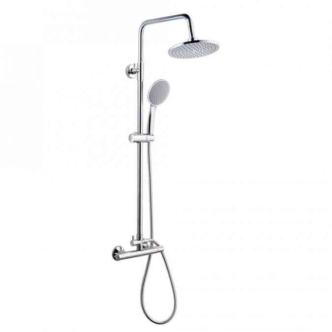 Alliance ASP Dual Head Thermostatic Shower Kit - Rain Head