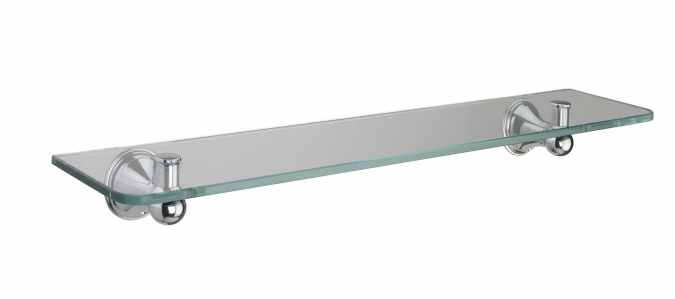 Genoa Glass Shelf - 500mm - Chrome - Origins Living