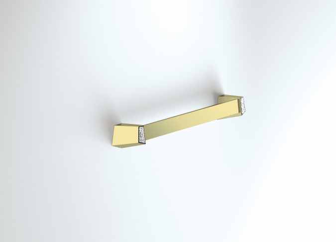 S8 Swarovski - 340mm Towel Rail - Gold - Origins Living