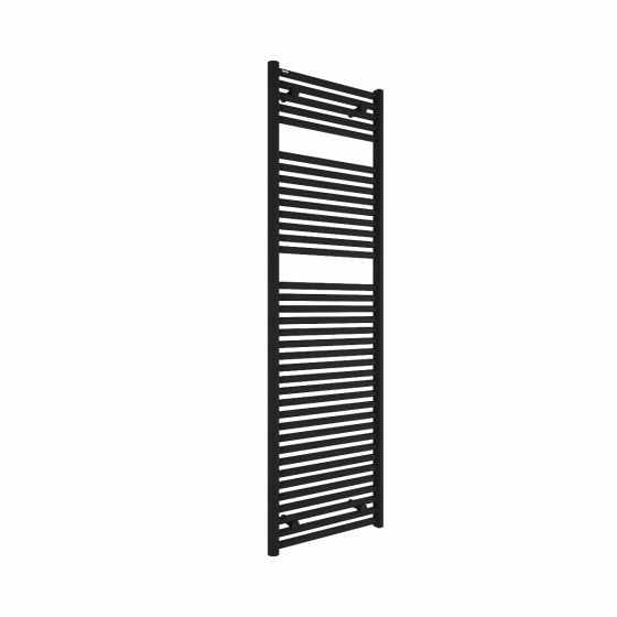 Hugo2 1652 x 500mm Towel Radiator - Matt Black - High Heat Output - Tissino