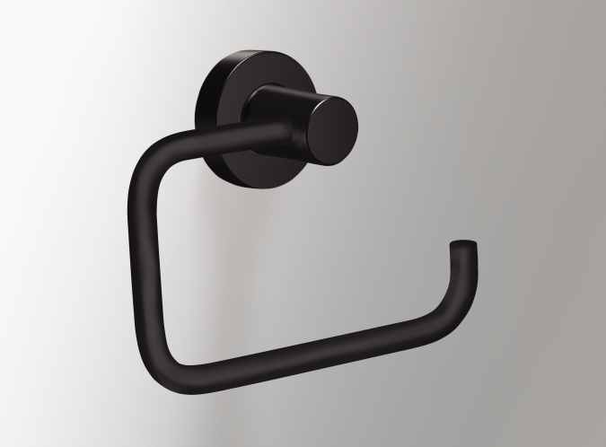 Tecno Project Black Open Toilet Roll Holder - Origins Living