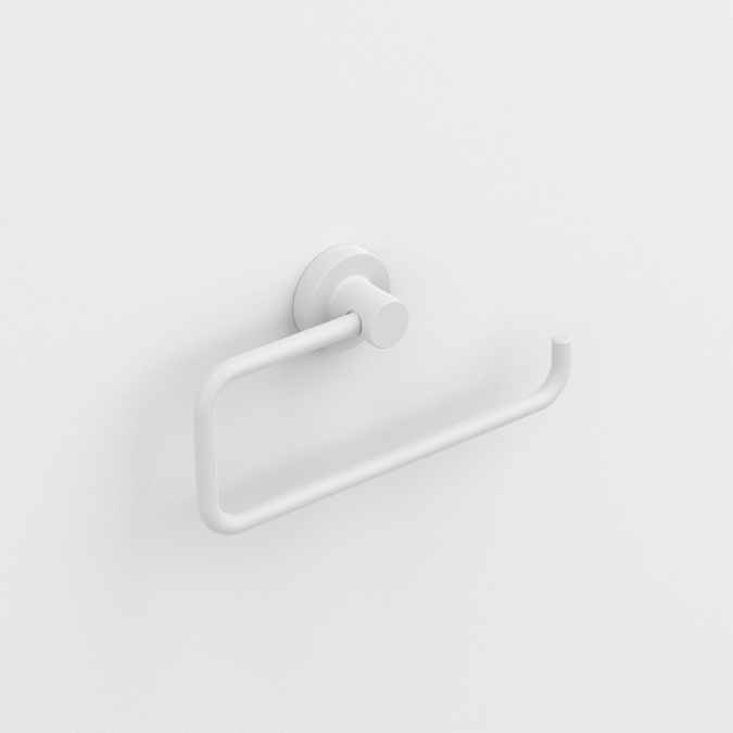 Tecno Project White Open Towel Ring - Origins Living