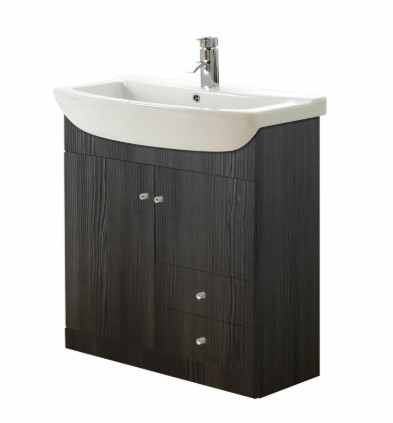 Elation Ikoma 850mm Vanity Unit & Basin - Bodega Grey