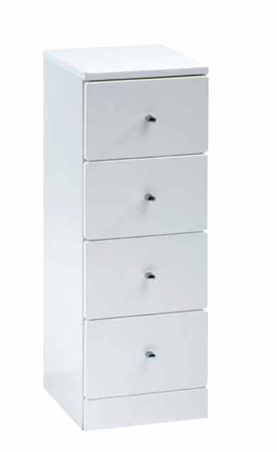 Elation Ikoma 4 Drawer Unit - Gloss White