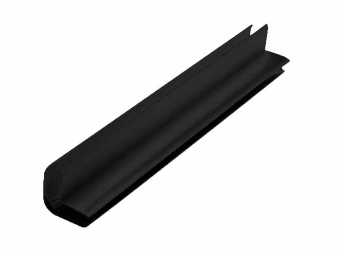 Universal Corner Two Part - 8-10mm Panels - Black - 2.7m - Neptune