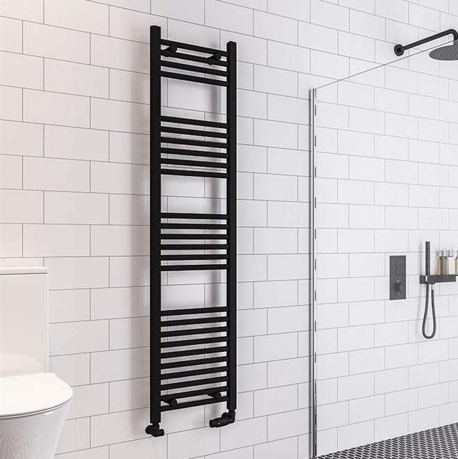 Eastbrook Wingrave 1600 x 400 Matt Black Towel Radiator