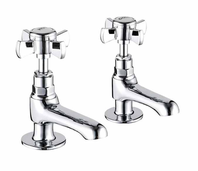 Niagara Bayswater Traditional Basin Pillar Taps - Pair