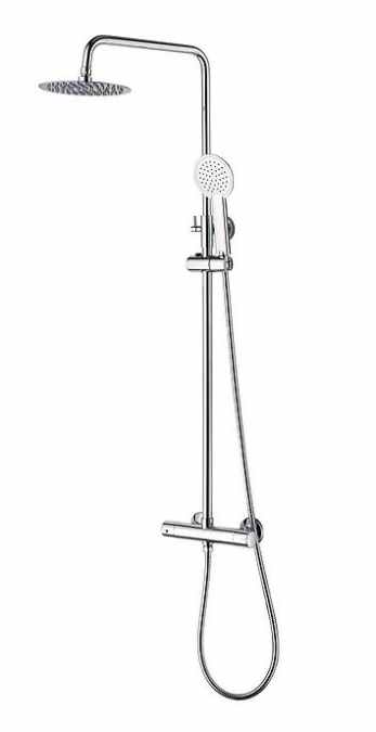 Niagara Equate Round Chrome Thermostatic Dual Head Shower Set