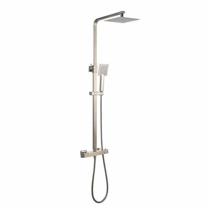 Niagara Observa Nickel Square Twin Shower Head Set