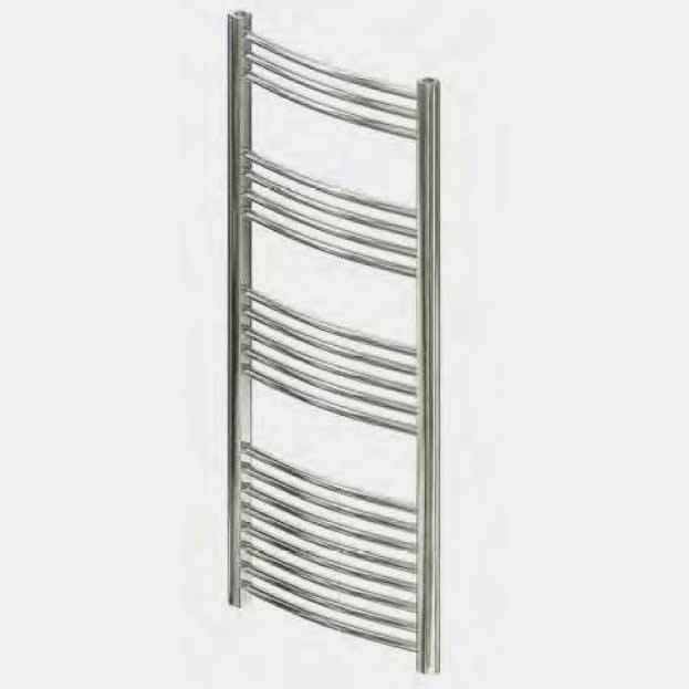 Eastbrook Wendover 1200 x 600mm Chrome Curved Towel Radiator