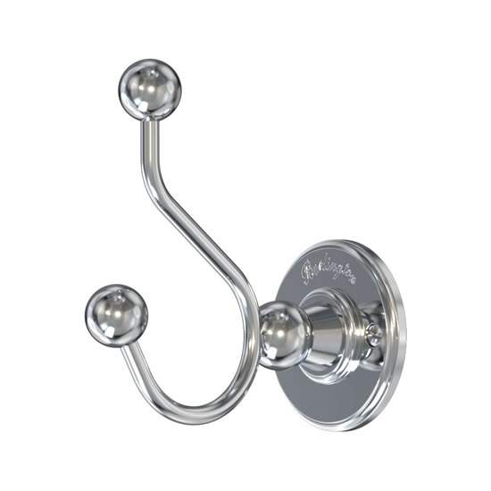 Burlington Double Robe Hook 60 x 105 x 120mm 