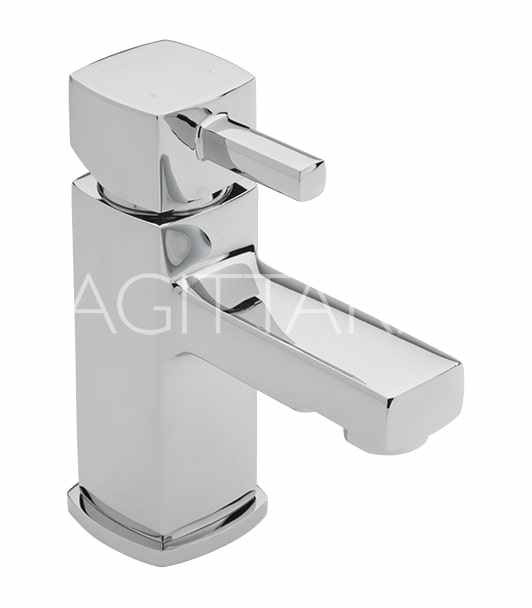 Sagittarius Axis Monobloc Basin Mixer Tap with Sprung Waste