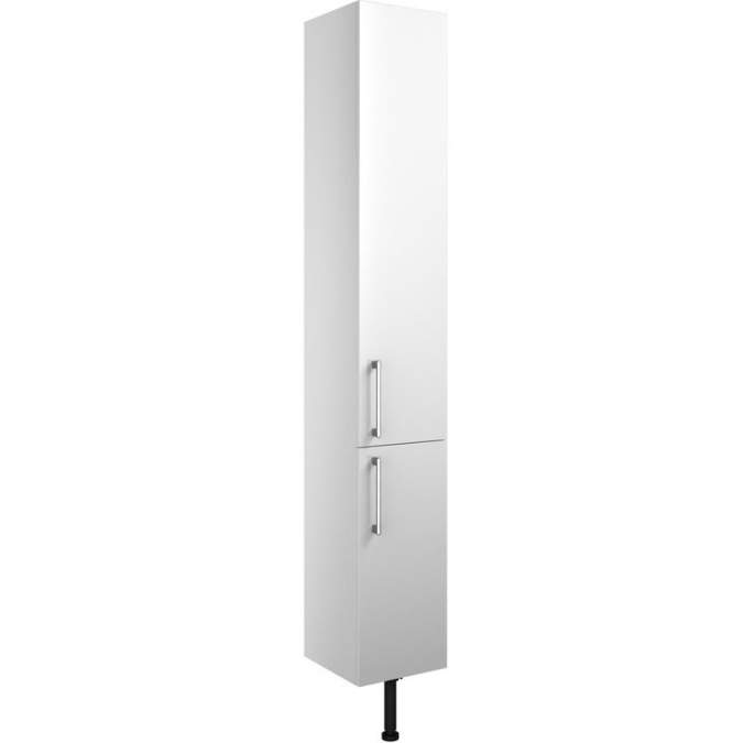 Abacot 300mm 2 Door Tall Unit - White Gloss