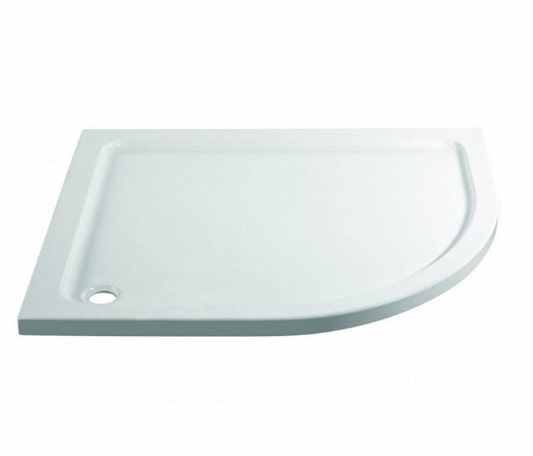 Aquadart Offset Quadrant Shower Tray 1200 x 800mm - Right Hand