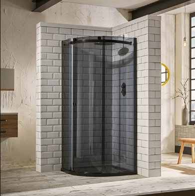 Aquaglass+ Sphere 1000 x 800mm Left Hand One Door Tinted Glass Offset Quadrant Shower Enclosure