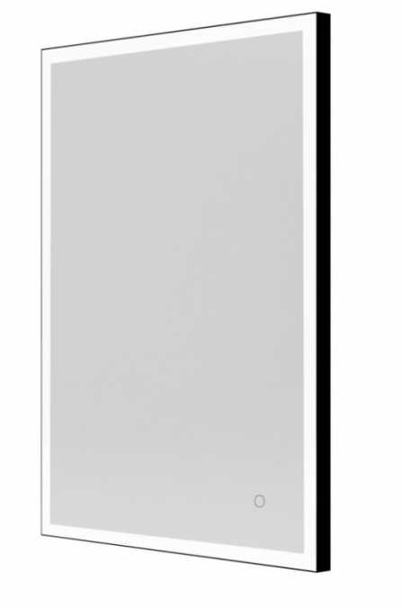 Tate Light Rectangular Mirror 60 Black - 60x80cm - Origins Living