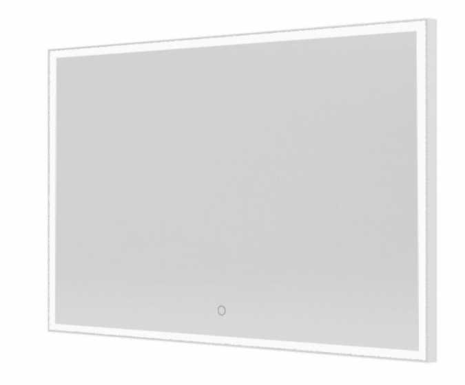 Tate Light Rectangular Mirror 120 White - 120x70cm - Origins Living