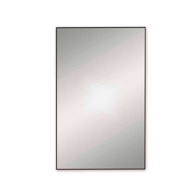 Docklands 1200 x 700 Matt Black Rectangular Mirror- Origins Living