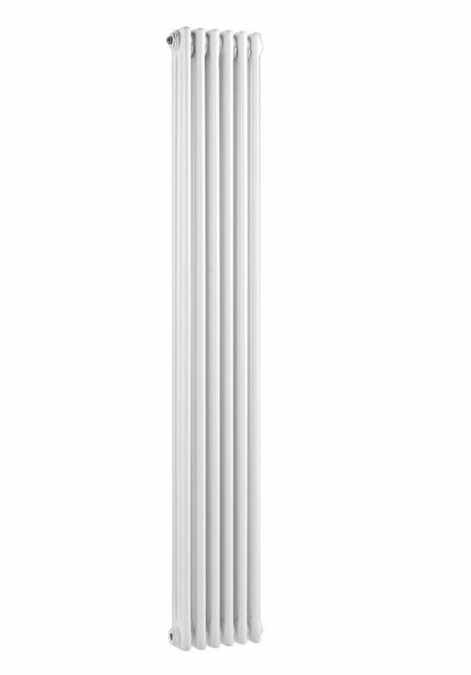 Bayswater Nelson 1800 x 291mm Triple Column Traditional Radiator - White