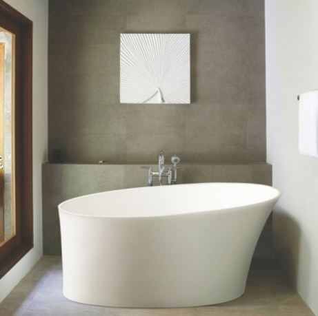 Delicata Cian Solid Surface Freestanding Bath, 1520 x 715 - BC Designs 