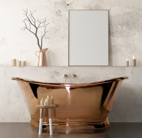 Boat Copper Classic Roll Top Bath - 1500 x 700 - BC Designs