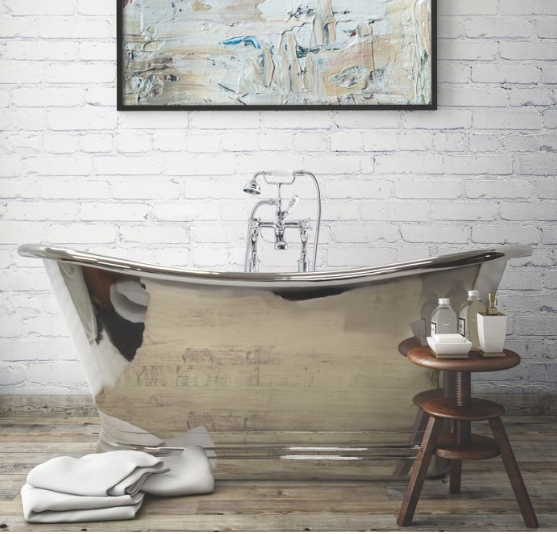 Boat Nickel Classic Roll Top Bath - 1700 x 725 - BC Designs