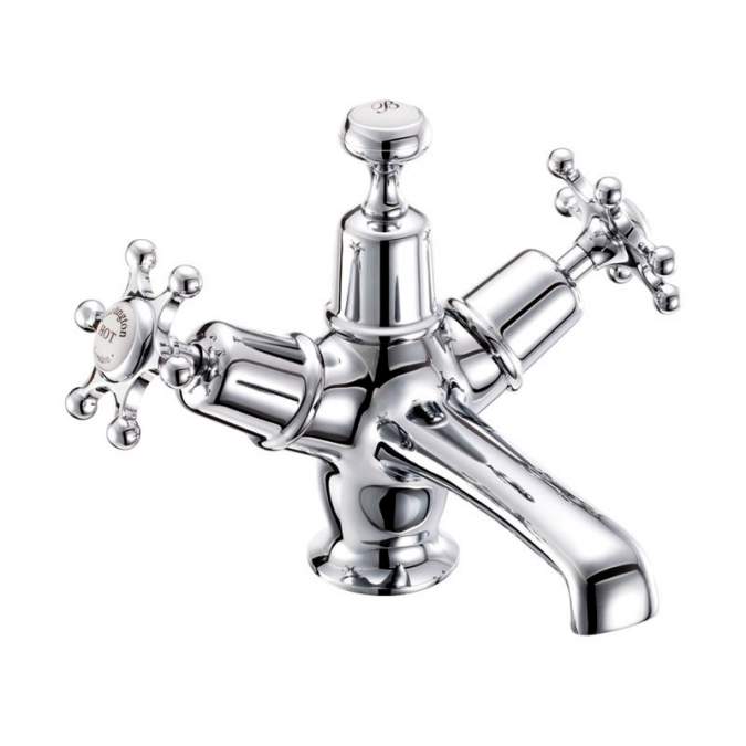 Burlington Birkenhead Traditional Basin Mixer Tap - Plug and Chain Waste - BI5