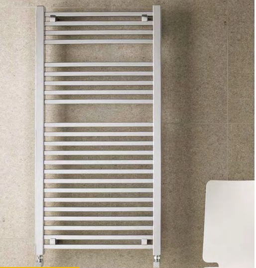 Eastbrook Biava Chrome Square Towel Rail 1200mm x 400mm 