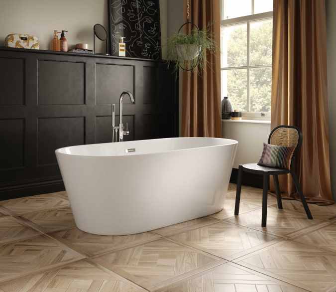 The White Space Como Freestanding Bath 1500 x 750mm 