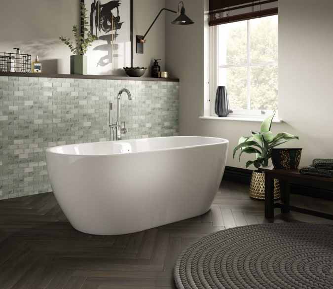 The White Space Senna Freestanding Bath 1800 x 750mm