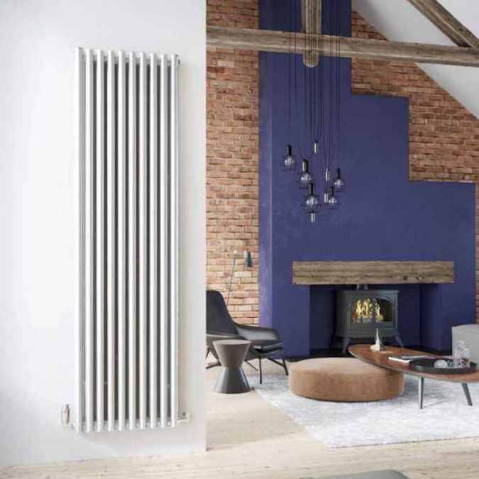 DQ Bosun Single 1800 x 500 Vertical Radiator White