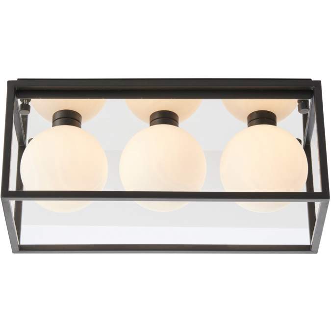 Buff Ceiling Light - Matt Black