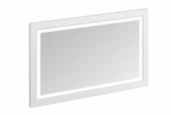 Burlington 120cm x 75cm Matt White Illuminated Framed Mirror