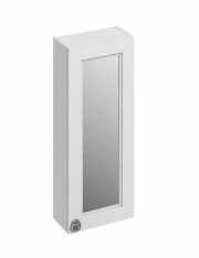 Burlington 30cm Matt White Single Door Mirror Cabinet