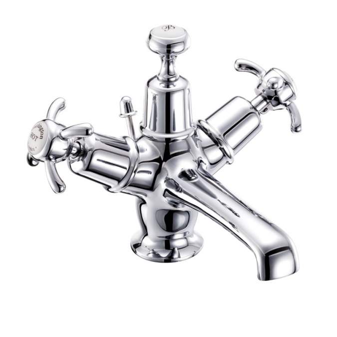 Burlington Anglesey Monobloc Basin Mixer Tap with High/Low Central Indice - AN4