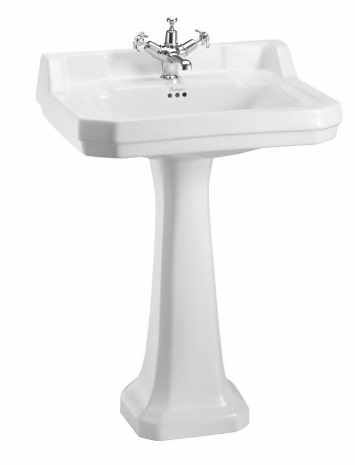 Burlington Edwardian 61cm Basin & Regal Pedestal