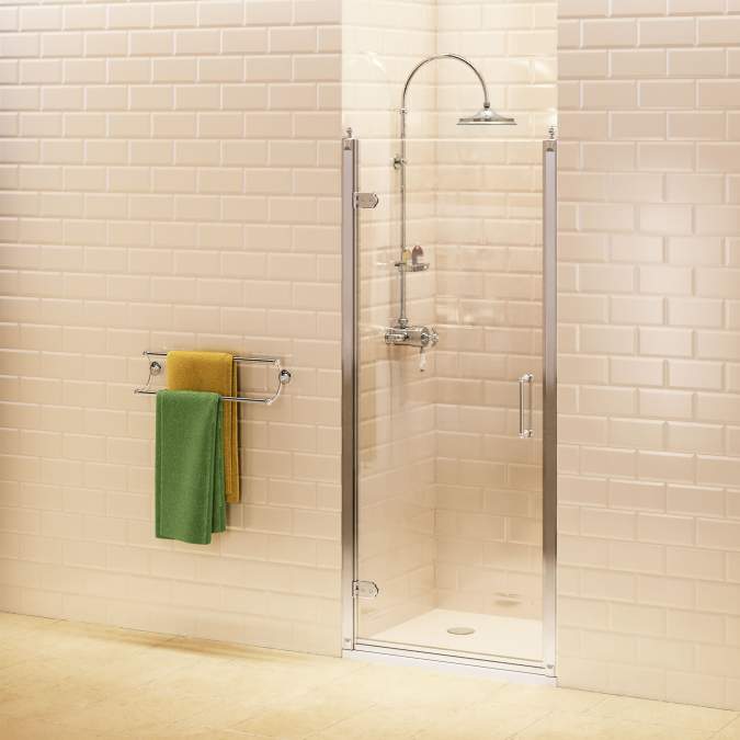 760mm - Traditional Hinged Shower Door - Burlington - C19 