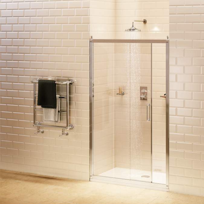 Burlington 1100mm Traditional Sliding Shower Door