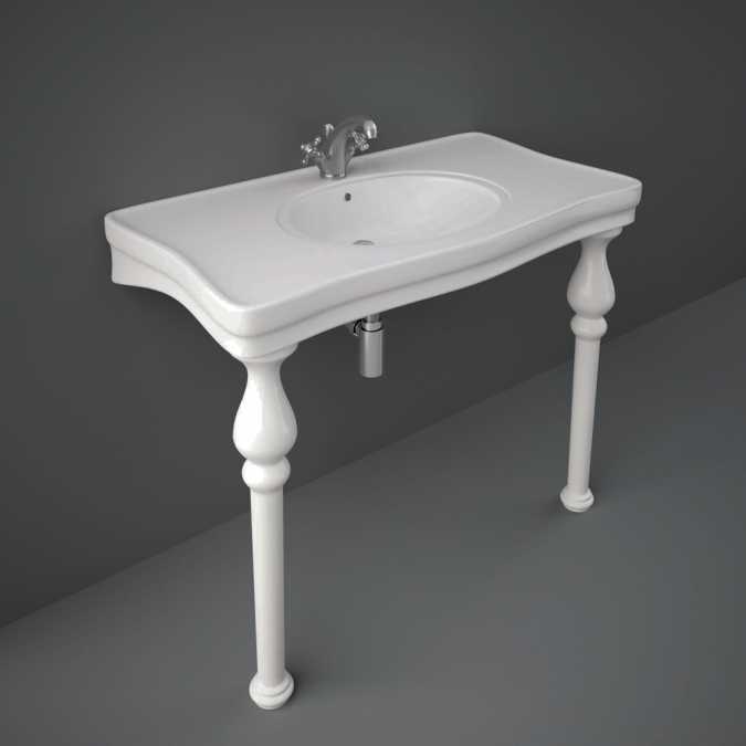 Washington Wash Basin Console 1050 1 Tap Hole - RAK Ceramics