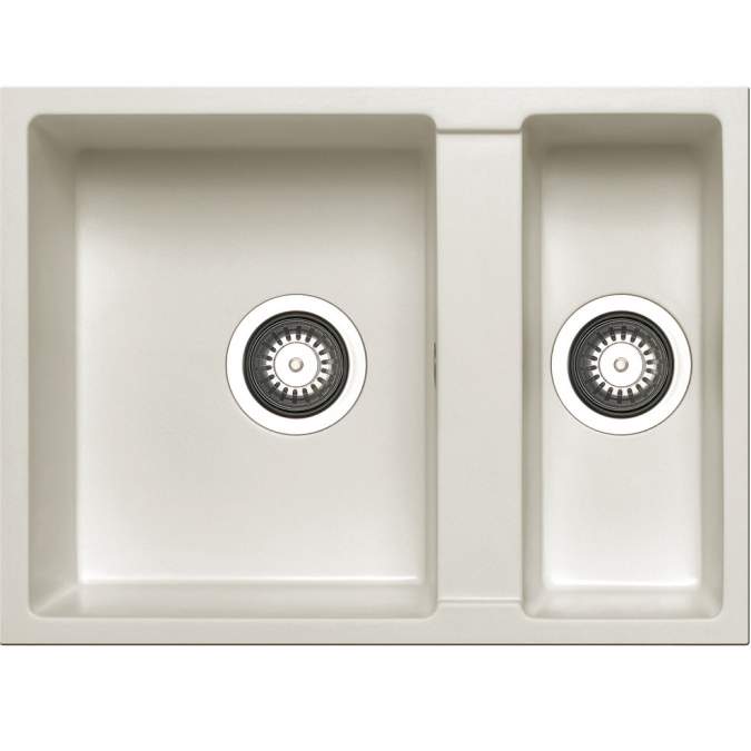 Prima+ Granite 1.5 Bowl Undermount Sink - White