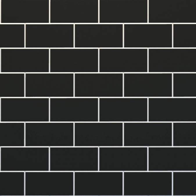 Charcoal Black Metro Reflect Tile Wall Panels