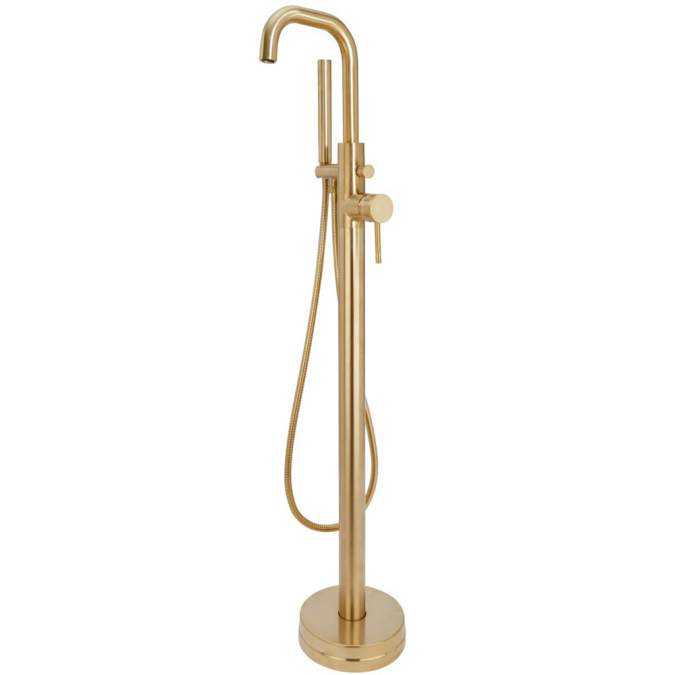 Core Freestanding Bath Shower Mixer Brushed Brass