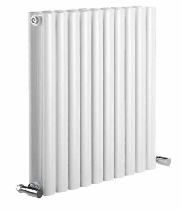 Cove Double Sided 550 x 826mm Designer Radiator White - DQ Heating