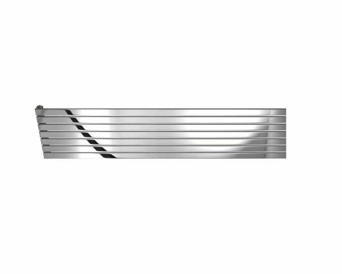 Delta Horizontal 230 x 1600mm Stainless Steel Radiator Polished Finish - DQ Heating