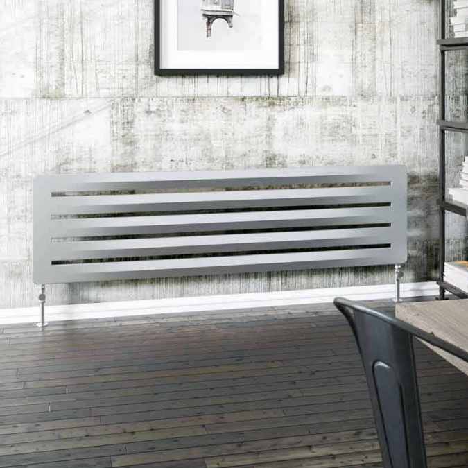 DQ Drifter 1500 x 325 Vertical Radiator White Aluminium Matt