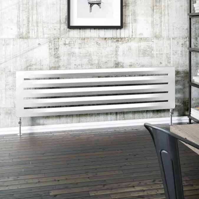 Drifter 410 x 1800mm Designer Radiator White - DQ Heating