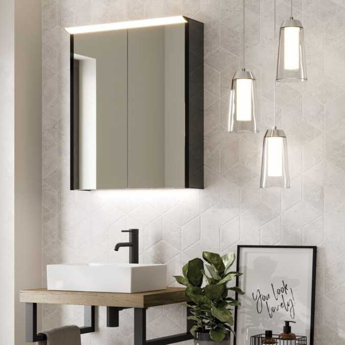 HiB Dusk 80 LED Bathroom Mirror Cabinet - 54200