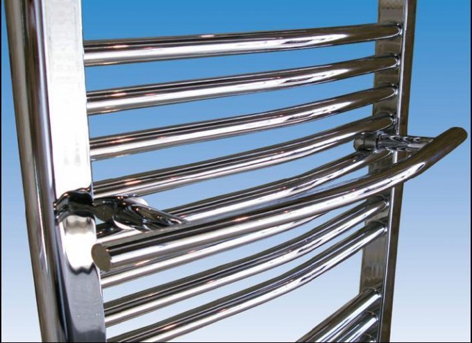 Abacus Direct Chrome 600mm Towel Hanger - Radius